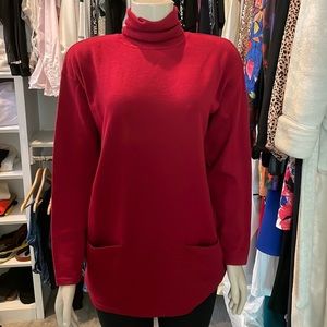 Colette Mordo merino wool turtleneck sweater with pockets, long coverage. Medium